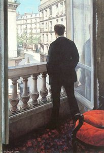 A Young Man At His Window — Gustave Caillebotte