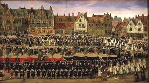 Procession Of The Maids Of The Sablon In Brussels