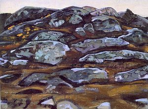Rocks (karelia) — Nicholas Roerich, Symbolic Landscape