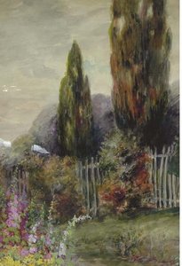 Blooming Springtime Garden — Louis Aston Knight