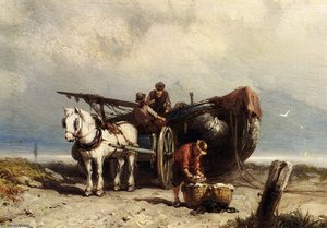 Unloading The Catch — Johannes Hermanus Koekkoek