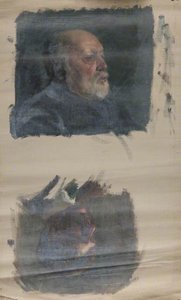 Portrait Sketches Of Unidentified Gentlemen — Brian Hatton