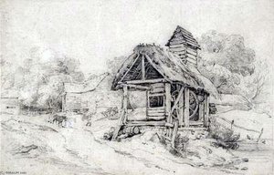 Landscape With Mill — Henry Edridge