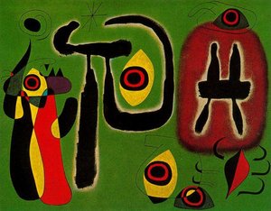 Die Rote Sonne Nagt An Der Spinne — Joan Miró
