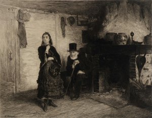 The Reprimand — Walter Shirlaw, Realism