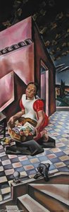 Young Girl With A Basket Of Fruit — María Blanchard