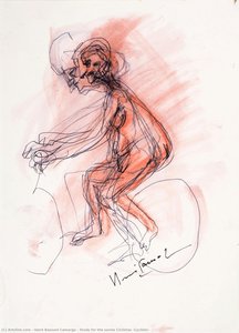 Study For The Series Ciclistas (cyclists) — Iberê Bassani Camargo