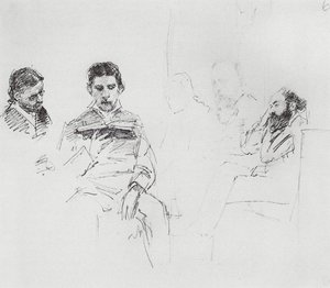 Reading Aloud — Ilya Yefimovich Repin
