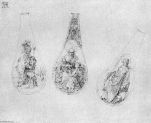 Ornaments For Three Spoons Stalks — Albrecht Dürer