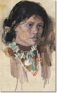 Navajo Girl — Leon Shulman Gaspard