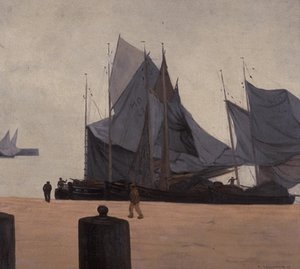 Voiliers À Honfleur — Félix Vallotton
