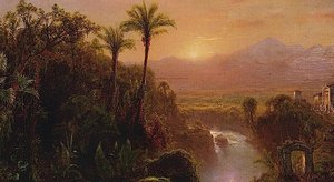 A View Of A Colonial City, Ecuador — Louis Remy Mignot