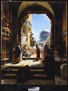 At The Entrance To The Temple Mount, Jerusalem