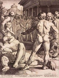 The fight between Ulysses and Irus