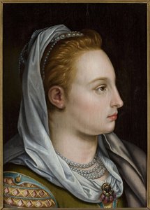 Head Of A Woman In Profile — Bernaert De Ryckere