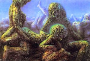 hr giger landscape XV
