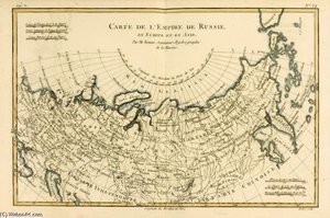 Map Of The Russian Empire, In Europe And Asia, From 'atlas De Toutes Les Parties Connues Du Globe Te — Rigobert Bonne (charles Marie Rigobert Bonne), Cartography