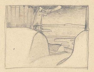 Sketch Of Man With Horn — Nicholas Roerich
