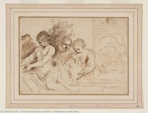 Betsabé En El Baño — Guercino