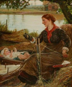 Osier Peeling On The Cam — Robert Walker Macbeth