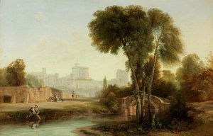 Windsor Castle From The Old Bridge — Sir Augustus Wall Callcott