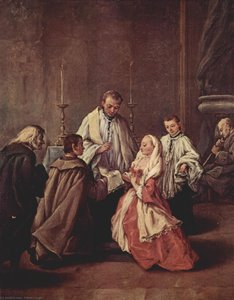 The Sacrament Of Marriage — Pietro Longhi, Rococo