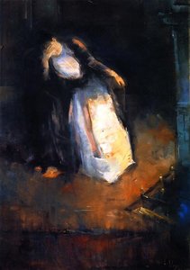Woman By The Chimney Fire (also Known As Reverie By The Fireplace) — Lesser Ury
