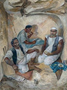 Excavating Tunnel For Raf Control Rooms Maltese Miners — Leslie Cole