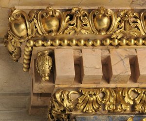 Gilt metal decoratins from the general cornice, Chapel of St. John the Baptist