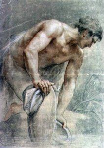 Figure Of A Warrior, Partly Draped — Giovanni Battista Cipriani