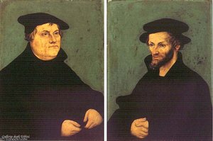 Portraits Of Martin Luther And Philipp Melanchthon — Lucas Cranach The Elder