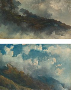 A Pair Of Cloud Studies Untitled And Galipán, Caracas, Venezuela — Fritz Sigfried Georg Melbye
