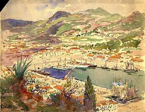 Harbor, Nice, (painting)