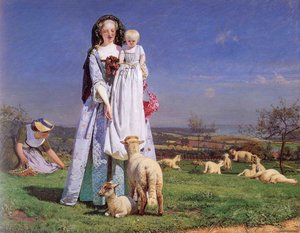 Pretty Baa-lambs — Ford Madox Brown, Pre-raphaelite