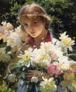 Peonies — Charles Courtney Curran