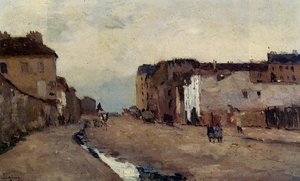 A Street In Bercy — Albert-charles Lebourg