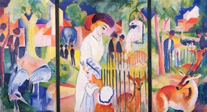 Big Zoo, Triptych — August Macke