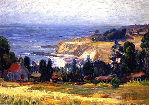 Laguna Coastline And Saint Joseph's Church — Joseph Kleitsch