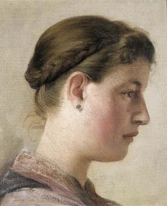 Portrait Of Young Girl, Head In Profile — František Kupka