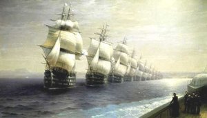 Parade Of The Black Sea Fleet In 1849 — Ivan Konstantinovich Aivazovsky
