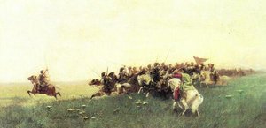 Zaporoshian Cossack Assault — François Flameng