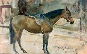 'liebe Cheena', Ein Brauner Jäger — Sir Alfred James Munnings