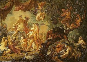 Marriage Of Aphrodite And Hephaestus — Johann Georg Platzer