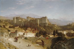 The Hill Of The Alhambra Granada — Samuel Colman
