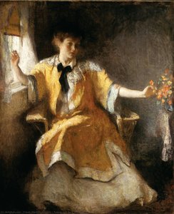 Young Girl By A Window — Frank Weston Benson, American Impressionism