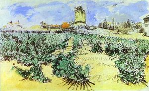 High Hill — Vincent Willem Van Gogh, Post-impressionist Movement