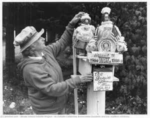 Ri Folklife Collection Antonnetta Goodwin And Her Mailbox Chickens — Rhode Island Folklife Project