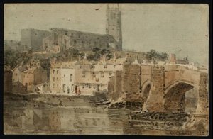 Lancaster Church And Bridge — Thomas Girtin