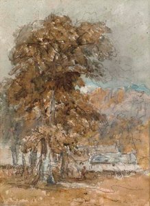 Cottages In Woodland, Possibly Near Bettws-y-coed, North Wales — David Cox