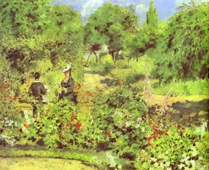 Garden At Fontenay — Pierre-auguste Renoir, Impressionism